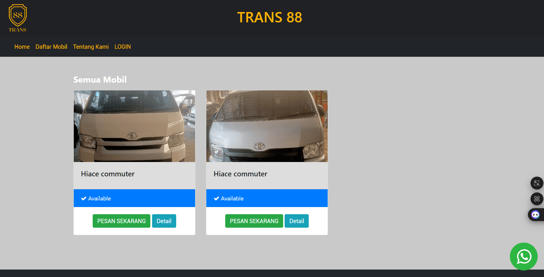 Trans 88 Rental